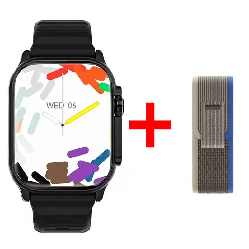 Relógio Inteligente Watch 10 Ultra 49mm 2026 Novo NFC para Homens e Mulheres com GPS, Chamadas Bluetooth, Música, Jogos e Carregamento Sem Fio