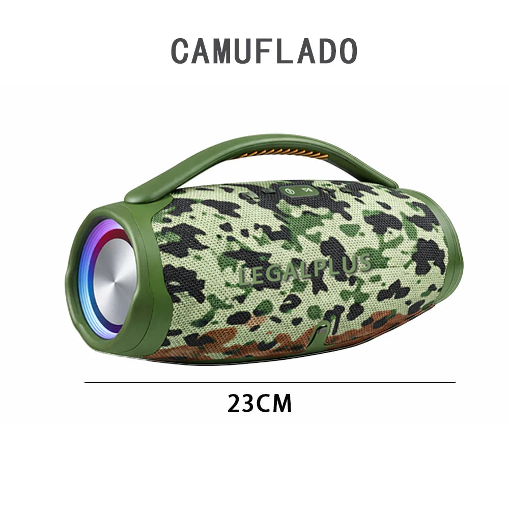 Caixa de Som Portátil Bluetooth 70W, Estilo Boombox com Alto-Falante Potente e Resistente à Água para Uso Externo
