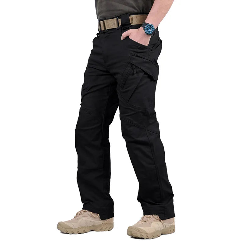 Calças de carga tática masculina clássico ao ar livre caminhadas trekking tático joggers calças militares multi bolso