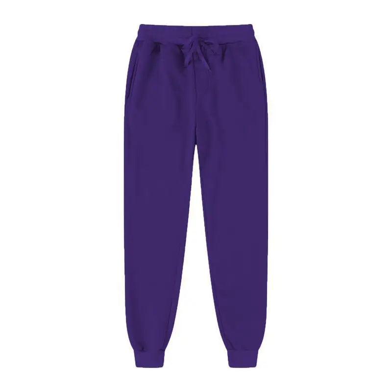 2026 novas calças esportivas casuais masculinas moda cor sólida calças soltas street wear outono/inverno lento correndo calças de fitness