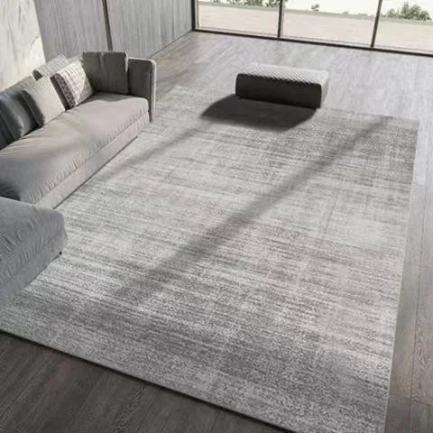 Moderno simples sala de estar decoração tapete grande área macia lounge tapete cinza nórdico para o quarto lavável anti-deslizamento tapete