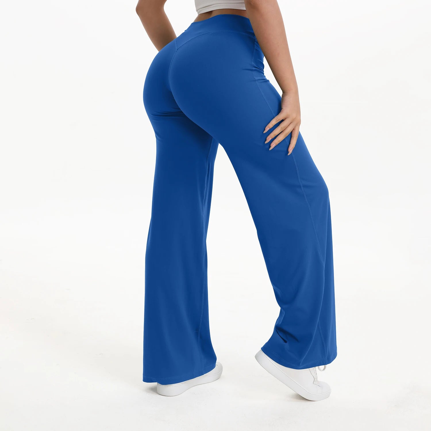 Calças de Yoga Femininas NCLAGEN SoftMotion com Cintura Média, Leggings para Academia, Sensação de Pele Nua, Calças para Pilates e Corrida