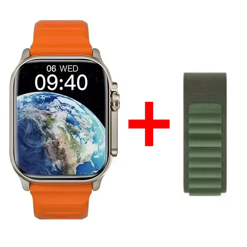 Relógio Inteligente Watch 10 Ultra 49mm 2026 Novo NFC para Homens e Mulheres com GPS, Chamadas Bluetooth, Música, Jogos e Carregamento Sem Fio
