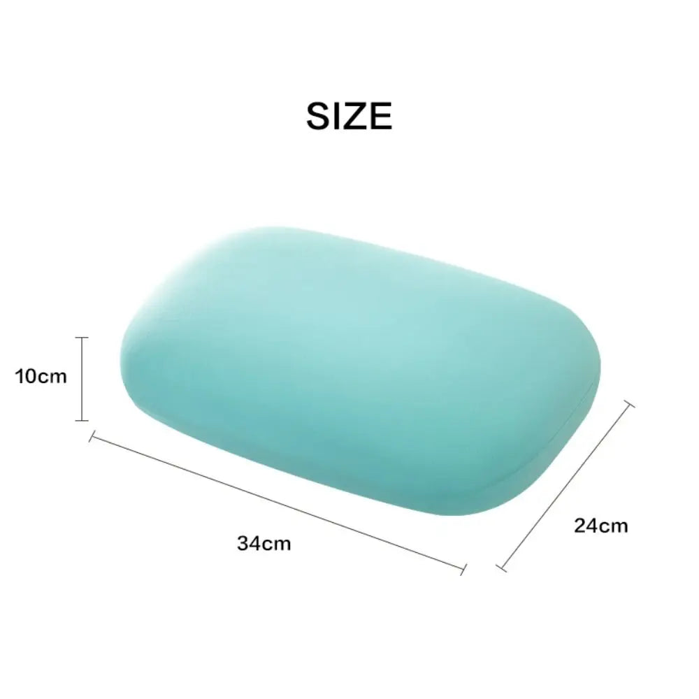 Travesseiro de cochilo esponja portátil macaron cor travesseiro de pescoço macio multifuncional suporte cervical viagem travesseiro de dormir escritório