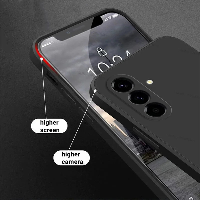 Para samsung galaxy a17 5g caso samsung galaxy a17 5g capa casos de luxo tpu à prova de choque silicone líquido capa protetora do telefone