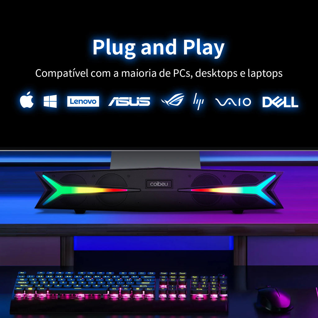 Caixa de som， Caixa som Bluetooth， Caixa de som Bluetooth Portátil， Caixa de som Para Pc， Soundbar， Caixa de som Bluetooth