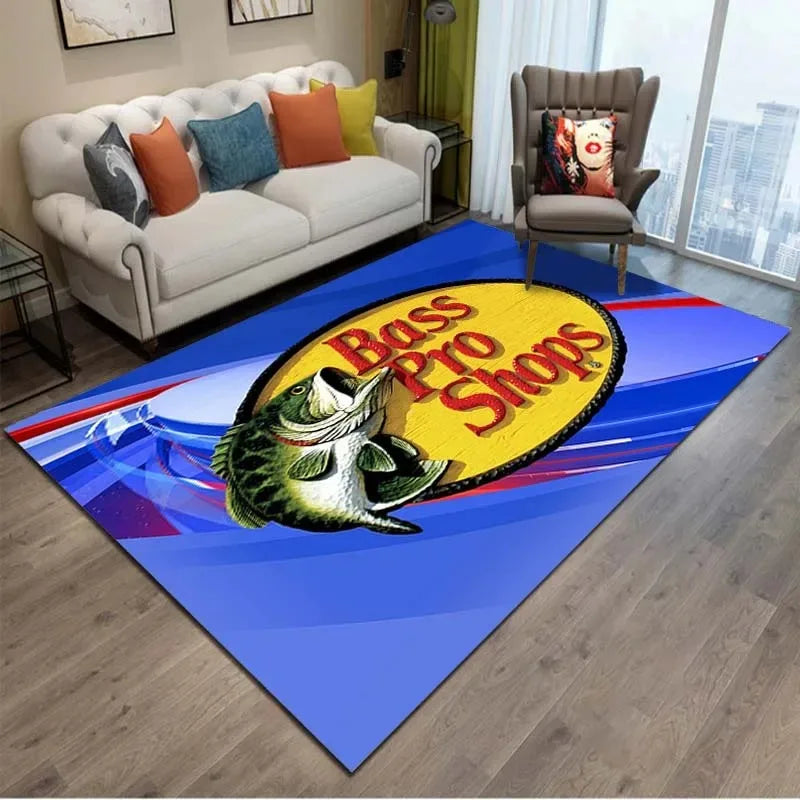 Série de pesca padrão tapete antiderrapante presente decoração para casa tapete macio para sala estar quarto sofá cozinha banheiro capacho