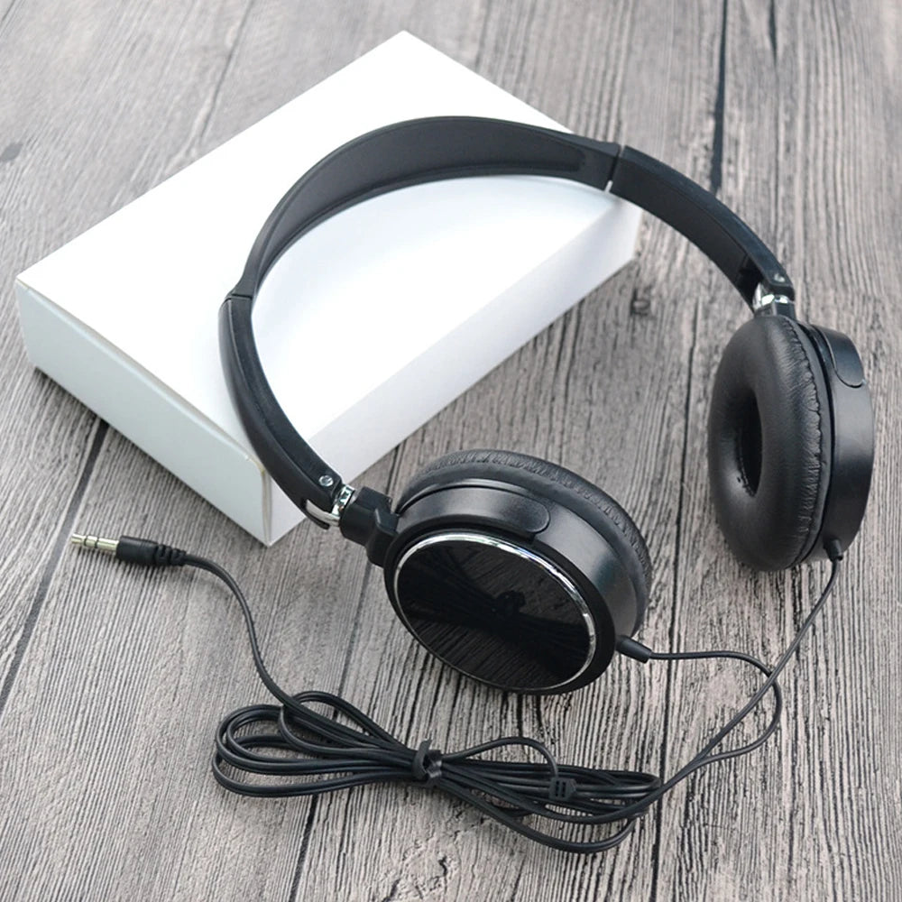 Fone de ouvido articulavel 3.5mm com fio fones de ouvido dobrável HEADSET ajustável baixo estéreo moda música suprimentos para mp3 host todos os smartphones