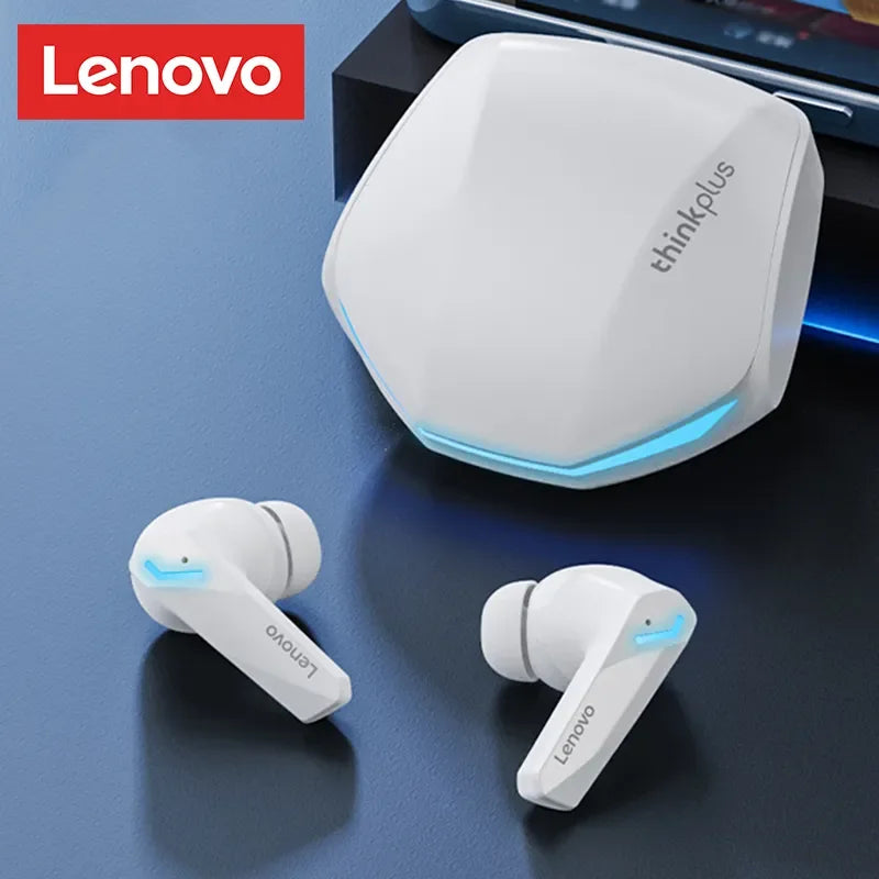 Fone de Ouvido Sem Fio Bluetooth V5.4 Lenovo GM2 Pro TWS com Chamada HD, Baixa Latência, Modo Duplo para Música e Jogos GM2PRO