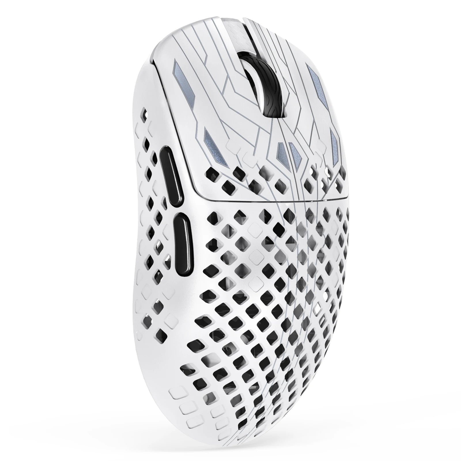 Mouse Gamer Sem Fio MAMBASNAKE M2 Ultra-Leve, Sensor PAW3395PRO 40000 DPI, Fibra de Carbono 41g, Tri-Modo
