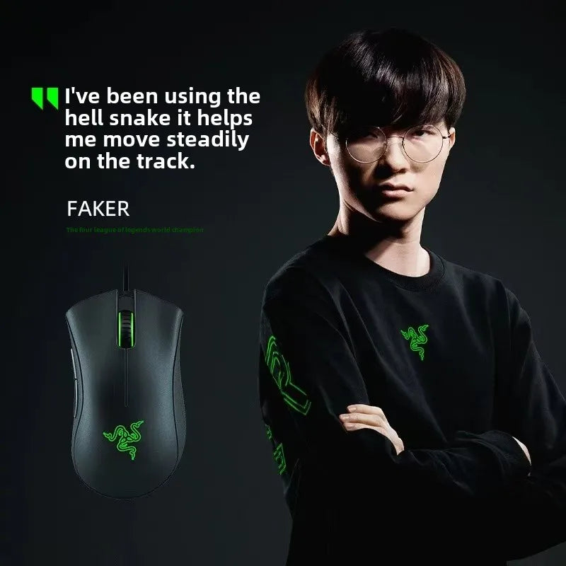 Razer Purgatory Viper Standard Edition 6400DPI Wired Gaming Mouse Marca Mercadoria Presente de Aniversário Graduação Atacado