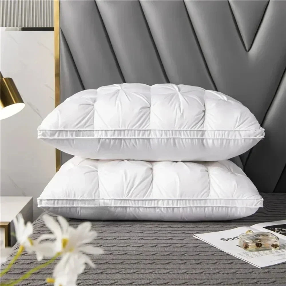 Almofadas confortáveis para dormir travesseiro de hotel de 5 estrelas tridimensional macio bilateral lavado travesseiro de cor sólida travesseiros de dormir