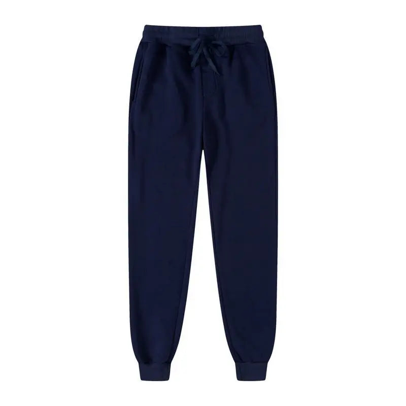 2026 novas calças esportivas casuais masculinas moda cor sólida calças soltas street wear outono/inverno lento correndo calças de fitness