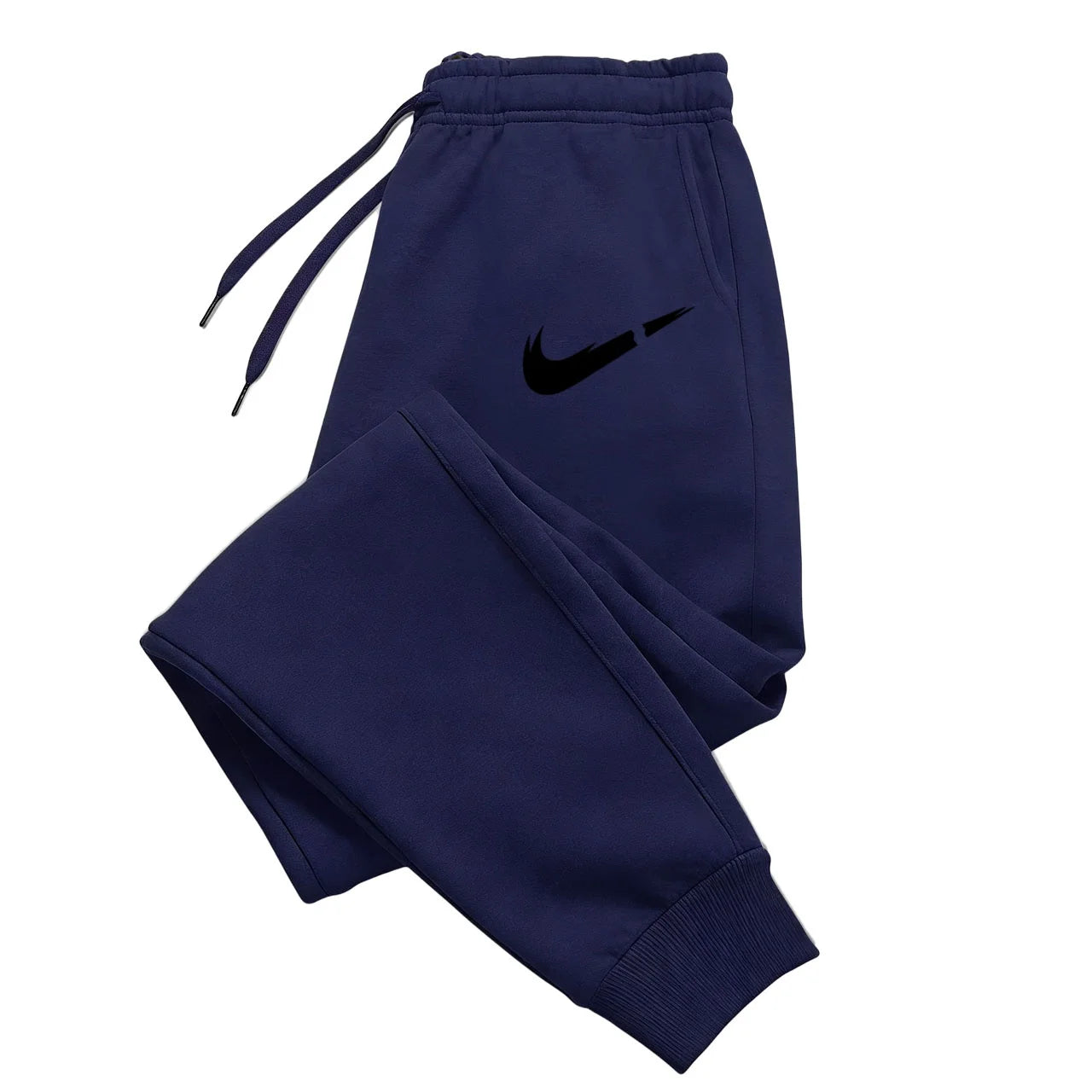 Calças com logotipo estampado, calças esportivas masculinas da moda, calças esportivas com cordão, calças casuais soltas, calças esportivas por atacado.