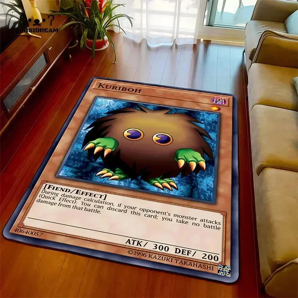 Yu-gi-oh olhos azuis dragão branco anime antiderrapante tapete dos desenhos animados para sala de estar quarto área decorativa presente perfeito