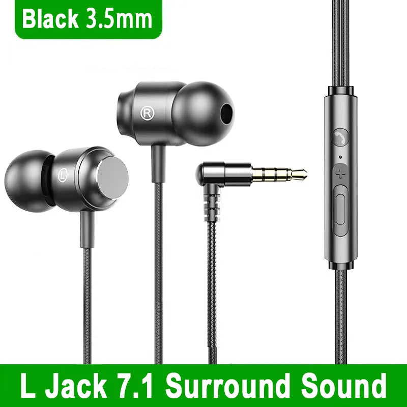 Fone com fio gaming headset som surround de alta fidelidade com microfone 3.5mm tipo c fones de ouvido música