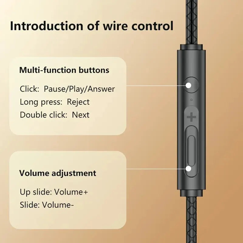Fone com fio gaming headset som surround de alta fidelidade com microfone 3.5mm tipo c fones de ouvido música