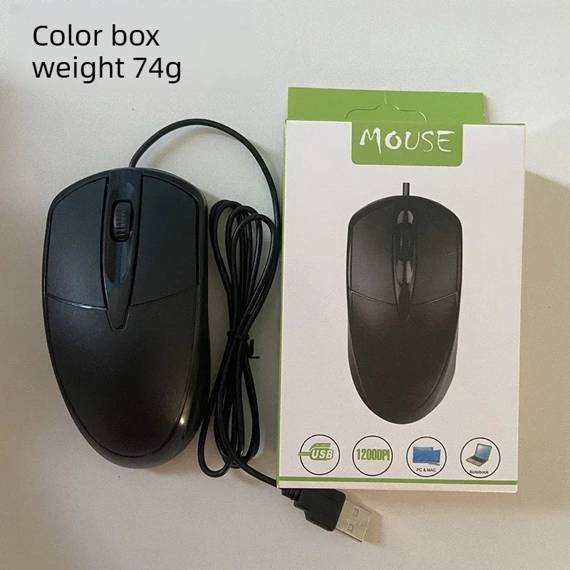 Mouse com fio, USB para desktop, para escritório/negócios