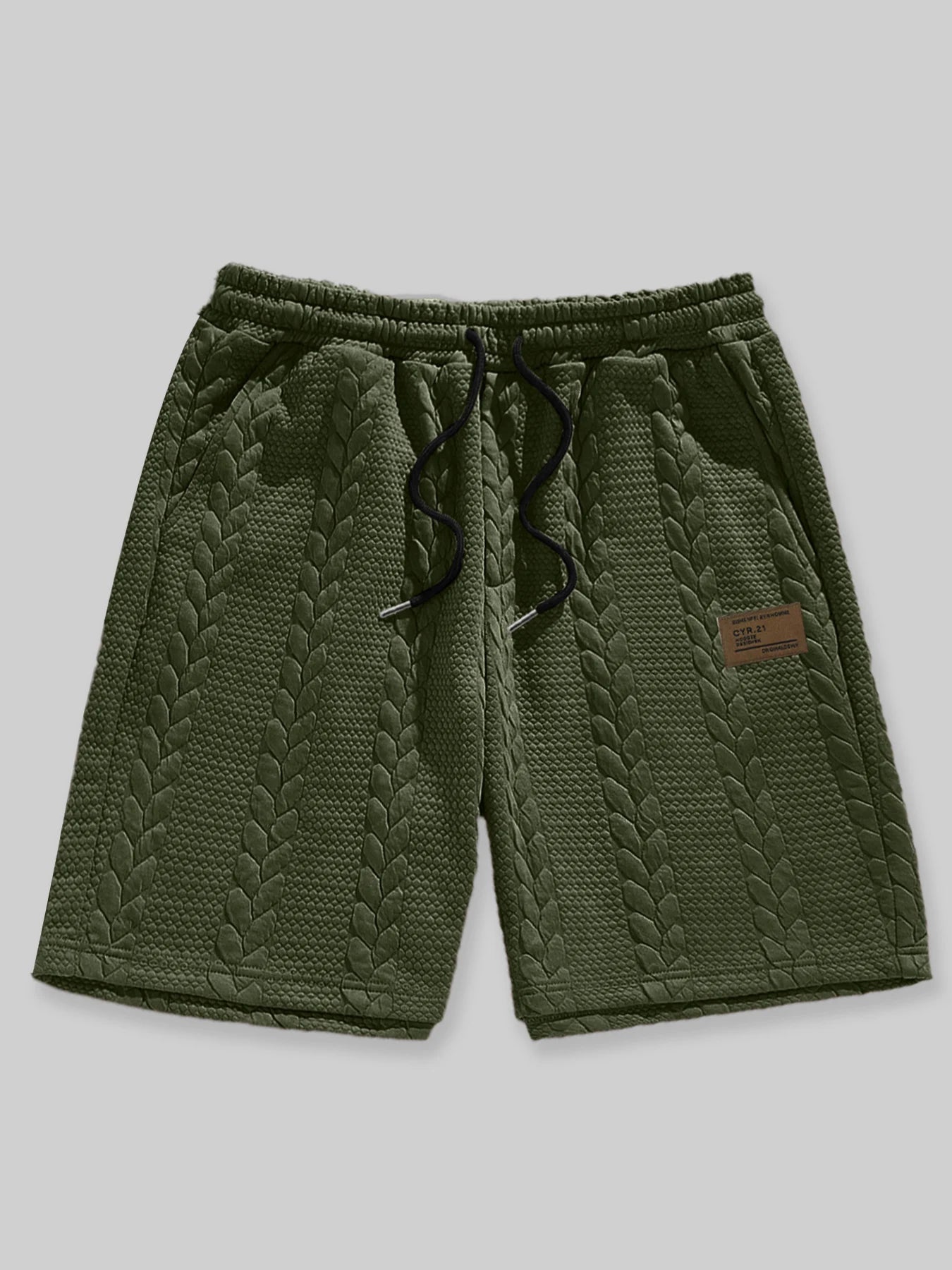 Shorts Casuais Brancos Masculinos com Cordão, Soltos e Respiráveis, de 5 Polegadas para o Verão