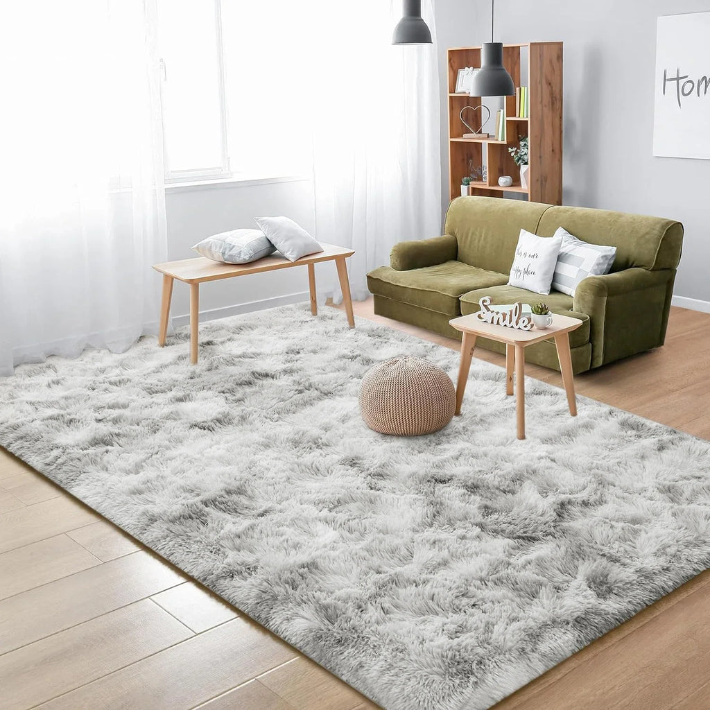 Tapete macio e fofo VIKAMA, tapete felpudo antiderrapante, ideal para quartos, salas de estar e quartos infantis como decoração de casa