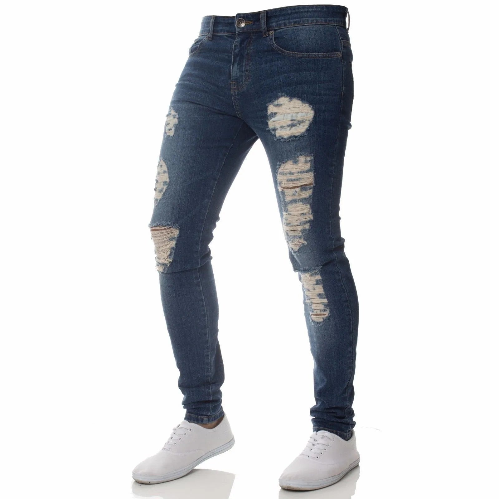 2024 calças de brim masculinas bolsos sólidos estiramento denim calças retas primavera verão negócios calças casuais diário streetwear roupas masculinas