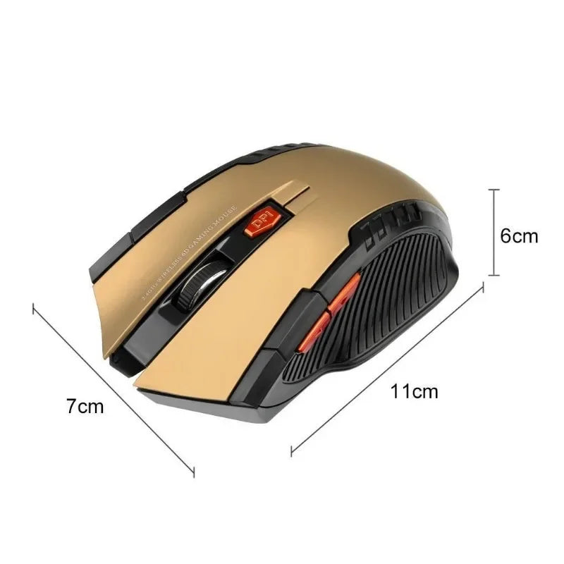 Mouse óptico sem fio de 2,4 GHz para PC laptop computador receptor USB mini mouse portátil