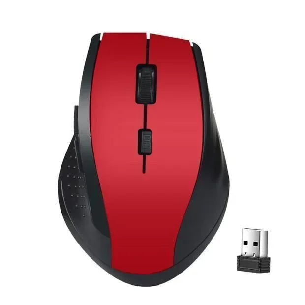 Mouse gamer sem fio de 2,4 GHz para computador, mouse para jogos com receptor USB, acessórios para laptop