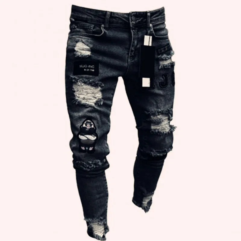 2024 calças de brim masculinas bolsos sólidos estiramento denim calças retas primavera verão negócios calças casuais diário streetwear roupas masculinas