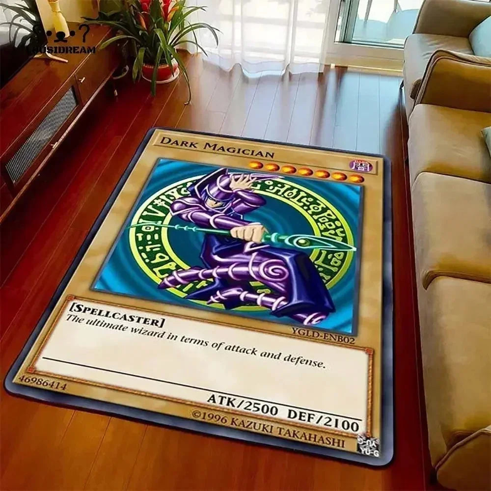 Yu-gi-oh olhos azuis dragão branco anime antiderrapante tapete dos desenhos animados para sala de estar quarto área decorativa presente perfeito
