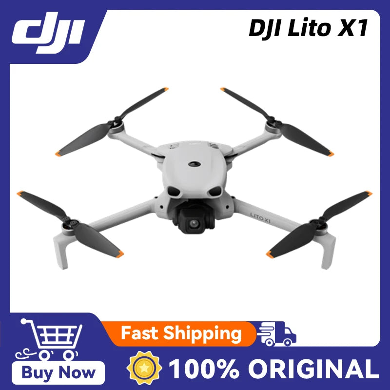 Drone com Câmera DJI Lito X1 Mini, Sensor de 1/1.3 Polegadas, 4K/100fps, Detecção Omnidirecional de Obstáculos com LiDAR Frontal