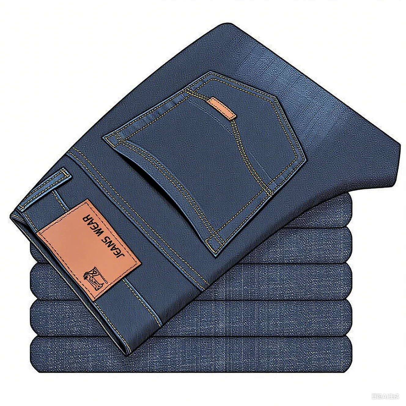 2025 moda masculina negócios jeans estilo clássico casual elástico fino ajuste jeans calças jeans masculino preto azul