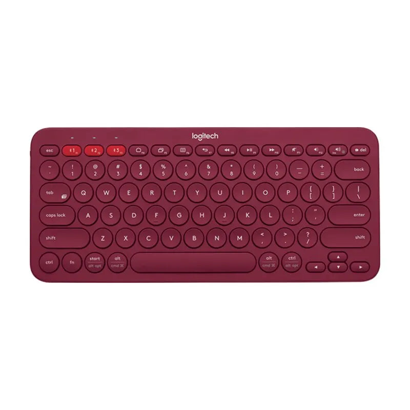 Logitech K380 Wireless Bluetooth Rede Teclado Vermelho Tablet iPad Escritório