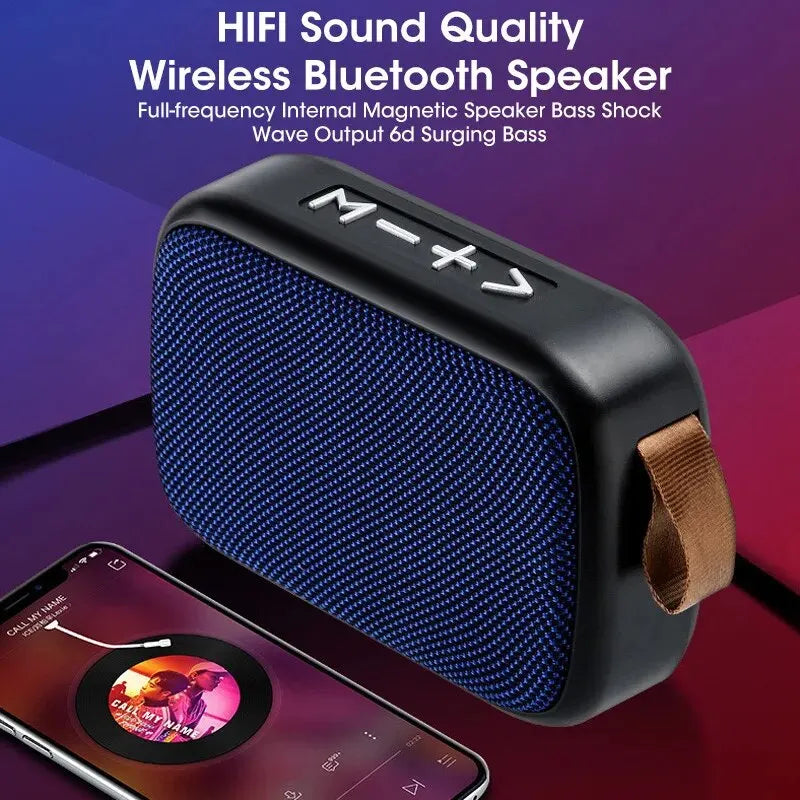 Novo Alto-falante sem fio ao ar livre portátil BLUETOOTH subwoofer mini alto-falante casa pano cartão alto-falante