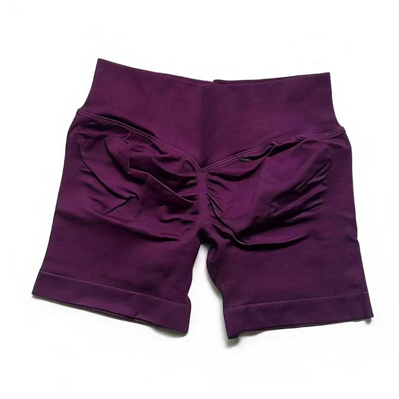 Shorts de impacto |   4.5 "fitness biker curto treino bottoms pilates correndo sem costura leggings ginásio mulher scrunch booty esportes shorts