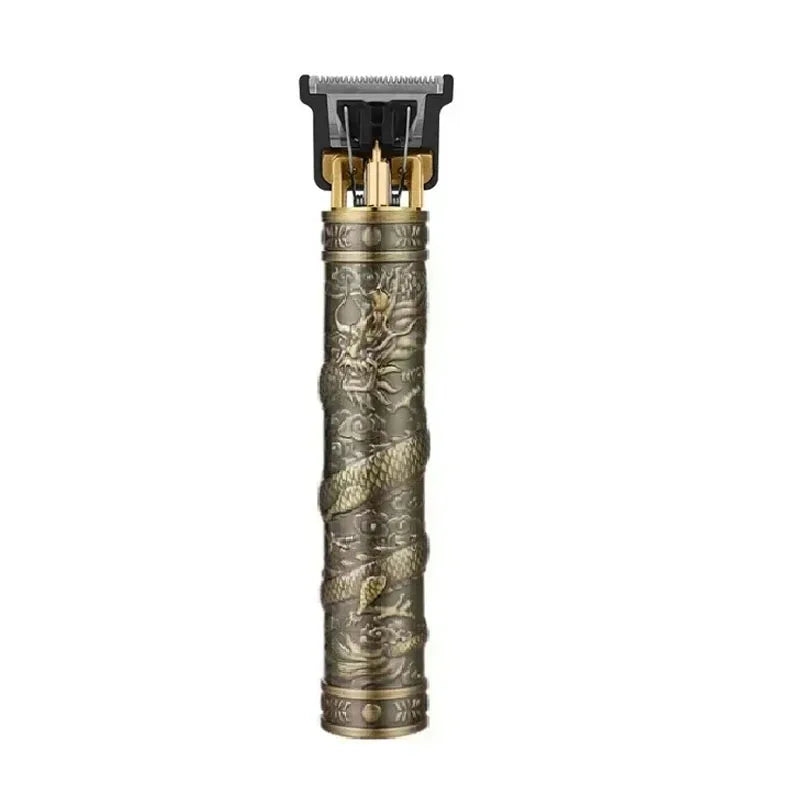 Máquina de Cortar Cabelo Vintage com Carregamento USB, Aparador Elétrico Portátil, Barbeador Profissional, Presente para Namorado