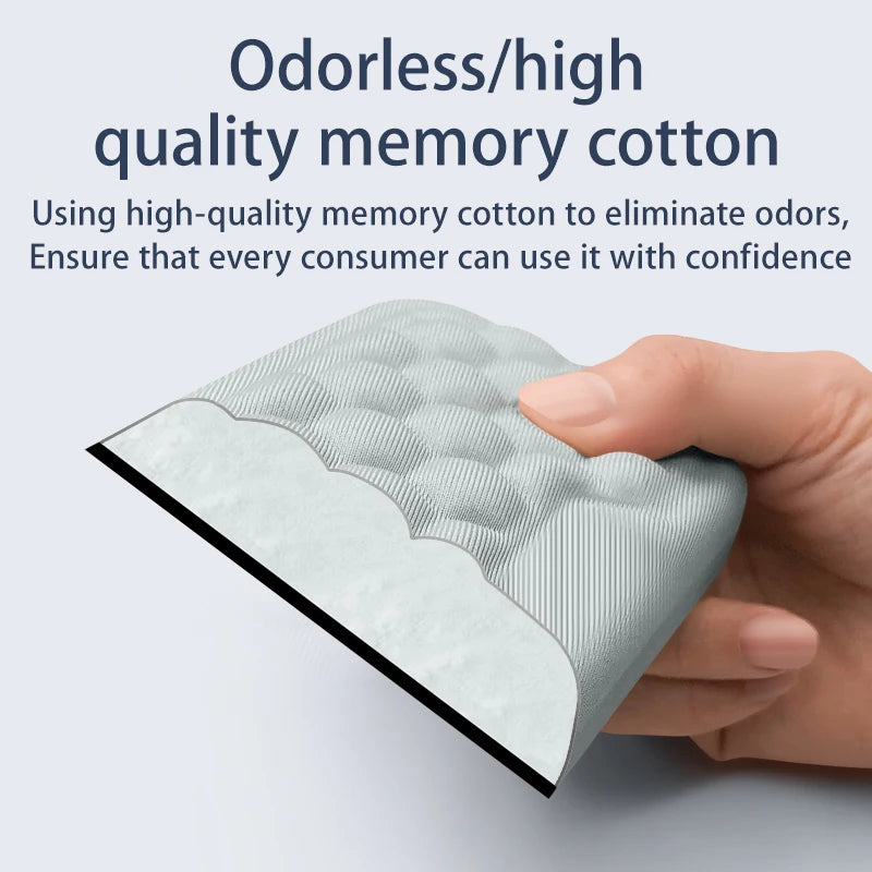 Conjunto de almofada de teclado de espuma de memória para computador de escritório laptop fácil digitação alívio da dor teclado descanso de pulso mouse pad computador mouse pad