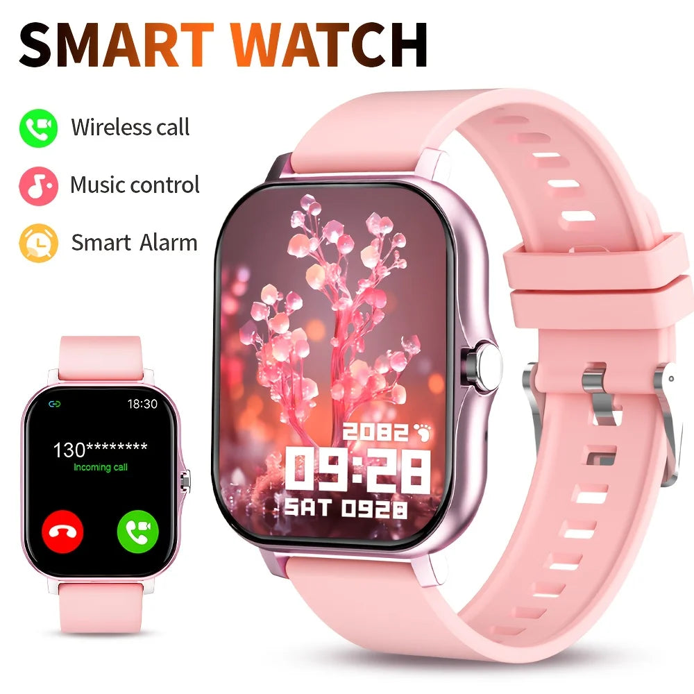 G.l wear novo smartwatch 1.83 polegadas display hd bluetooth chamando freqüência cardíaca atividade rastreamento smartwatch masculino feminino presente do feriado