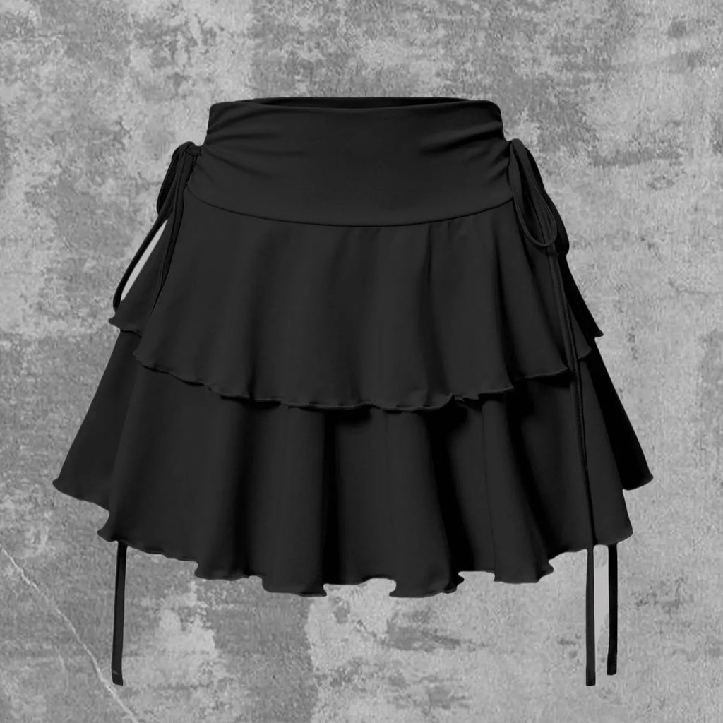 Nova Saia de Cor Sólida para Mulheres, Moda de Verão, Versátil, Cintura Alta, Ajuste Slim, Saia Curta com Cintura Elástica, Produtos em Estoque