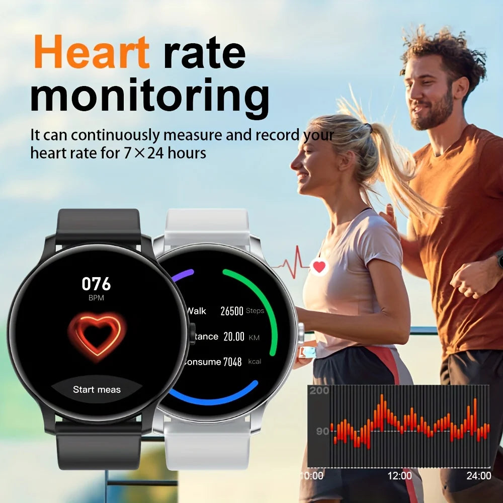 Lxasfit 2025 novo relógio inteligente monitor de saúde do sono freqüência cardíaca bluetooth falar senhoras esporte relógio inteligente para android ios