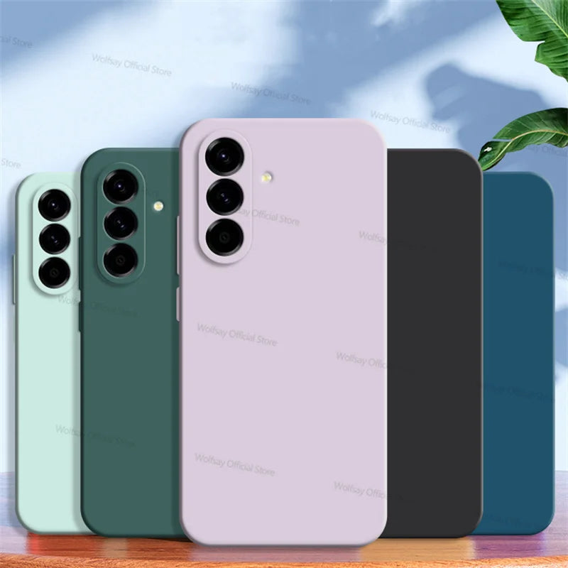 Para samsung galaxy a17 5g caso samsung galaxy a17 5g capa casos de luxo tpu à prova de choque silicone líquido capa protetora do telefone