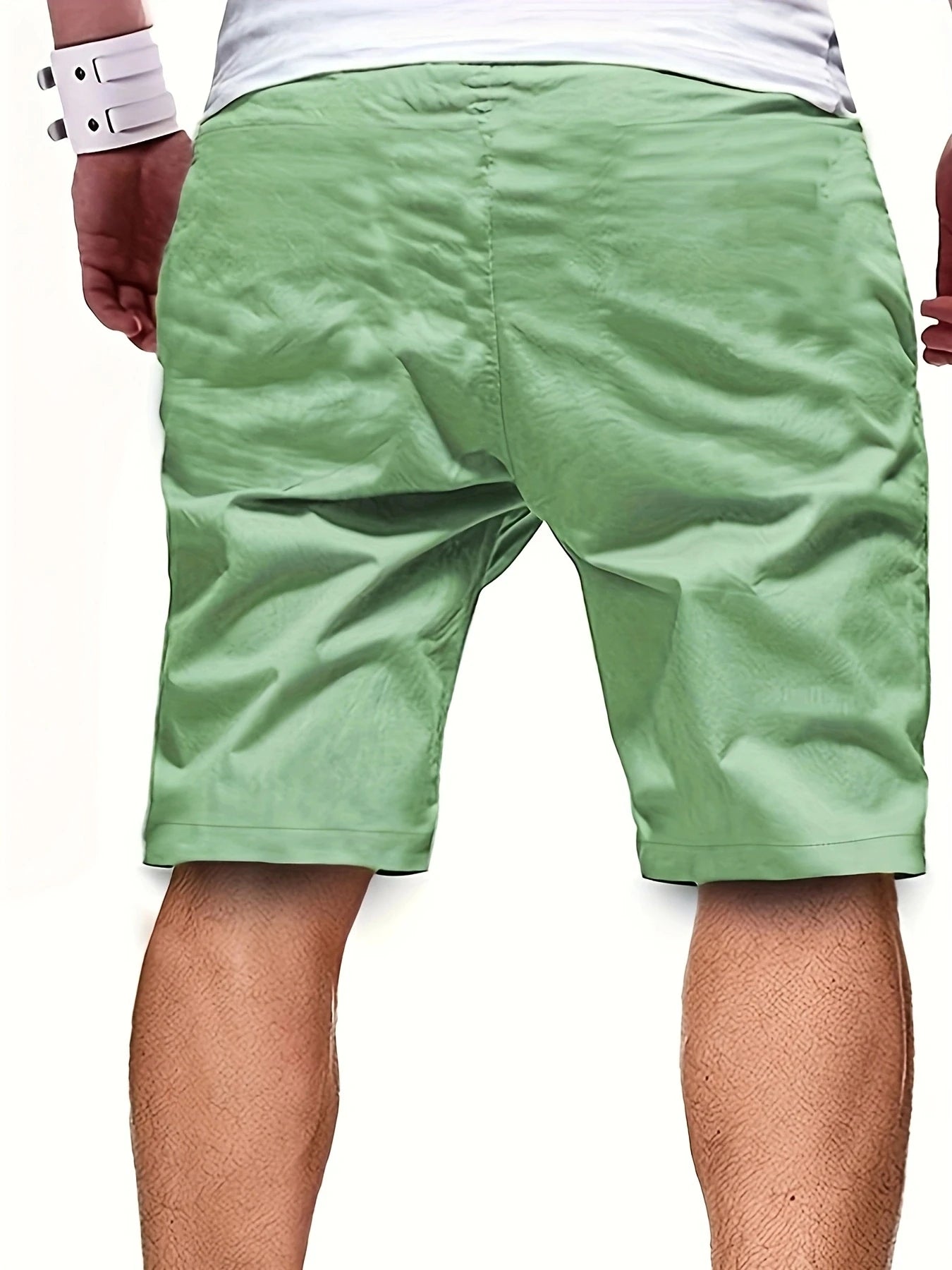 Novo verão masculino casual curto, bermuda, fitness jogging curto, vintage cintura elástica shorts de carga