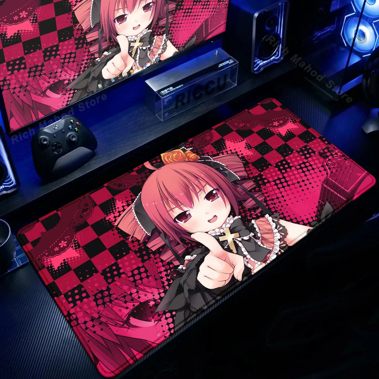 Bonito anime menina k-Kasane teto mousepad grande gaming mouse pad lockedge teclado do computador tapete de mesa pc gabinete tablepad xxl tapetes