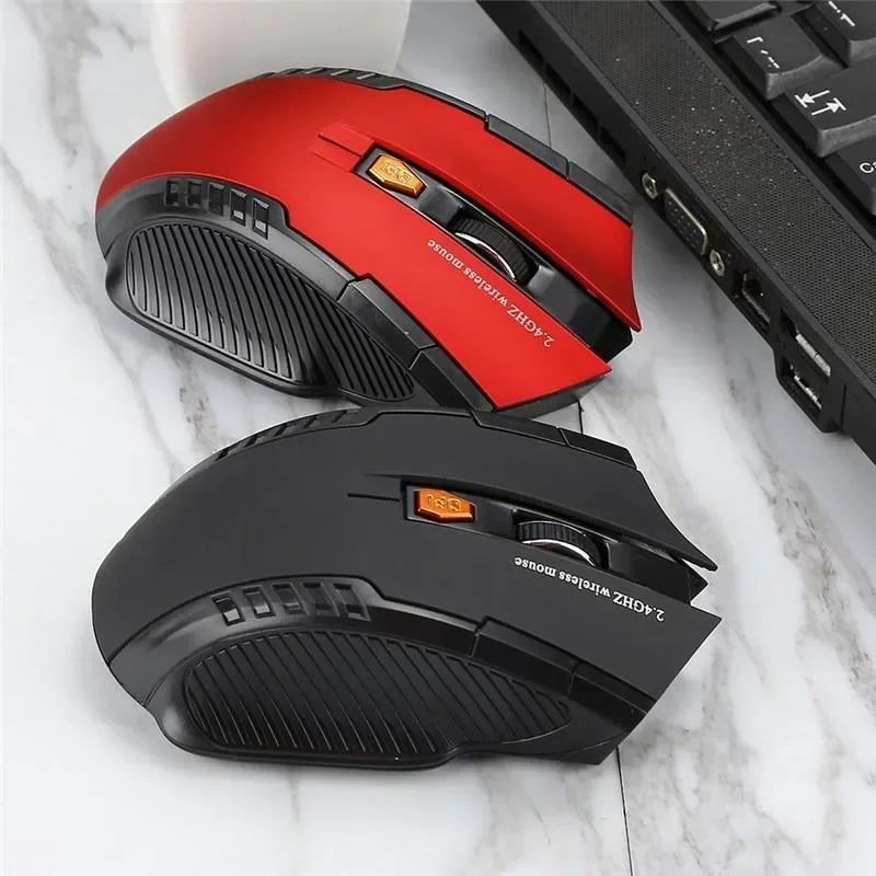Mouse óptico sem fio de 2,4 GHz para PC laptop computador receptor USB mini mouse portátil