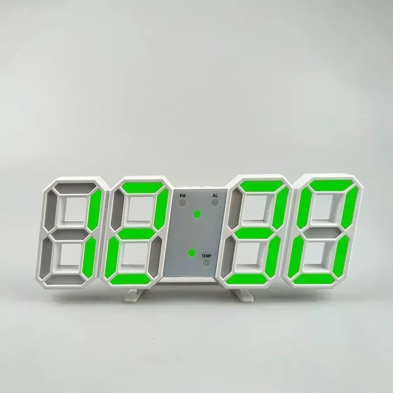 Relógio de mesa digital montado na parede relógio de mesa eletrônico decorativo com modo luminoso ajustável despertadores digitais mesa led