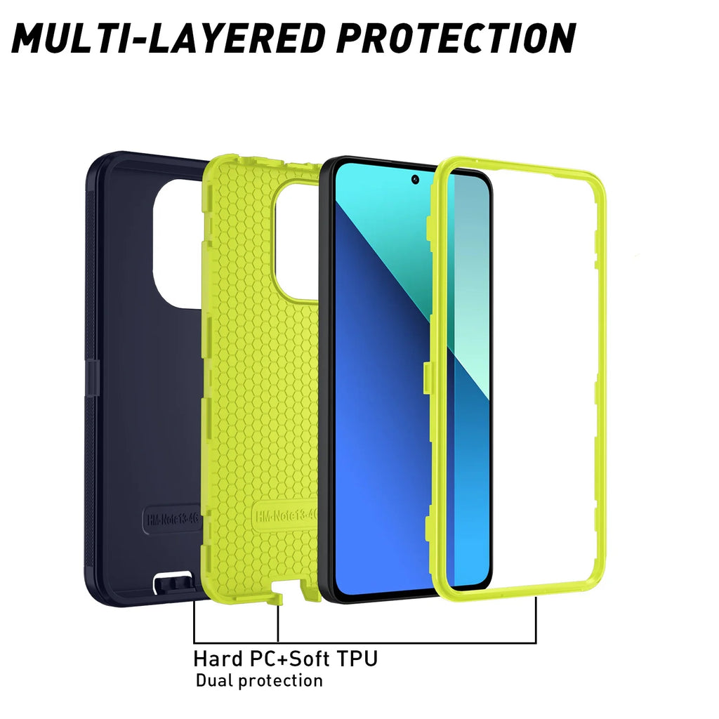 Para samsung galaxy s25 s24 s23 s22 s21 s20 fe plus ultra nota 20 armadura à prova de choque defender caso telefone duro pc + tpu capa traseira