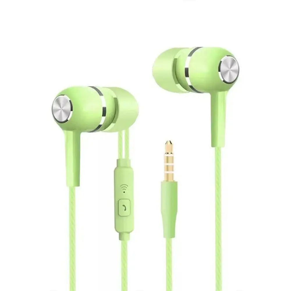 Fone de ouvido intra-auricular estéreo com microfone, fone de ouvido hifi portátil com fio para apple/android/huawei