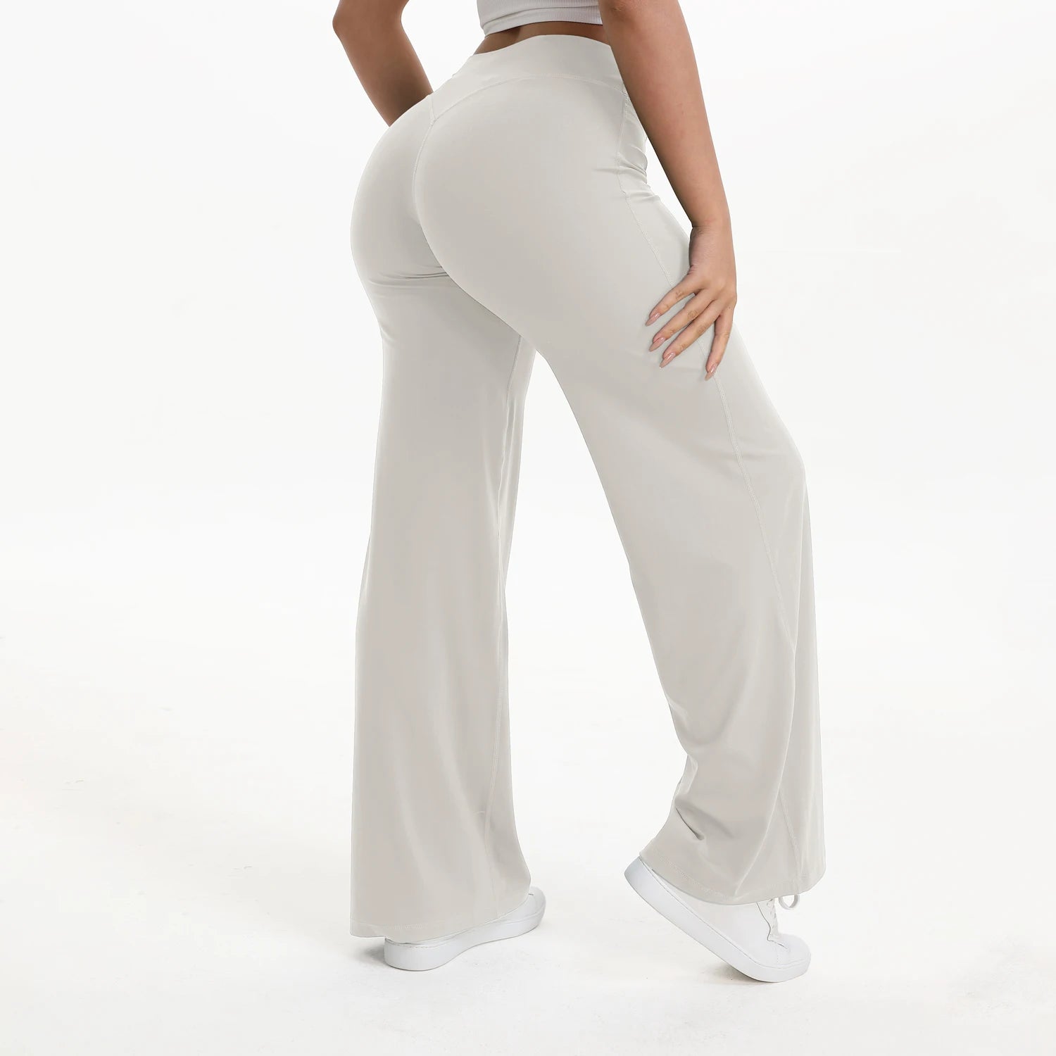 Calças de Yoga Femininas NCLAGEN SoftMotion com Cintura Média, Leggings para Academia, Sensação de Pele Nua, Calças para Pilates e Corrida