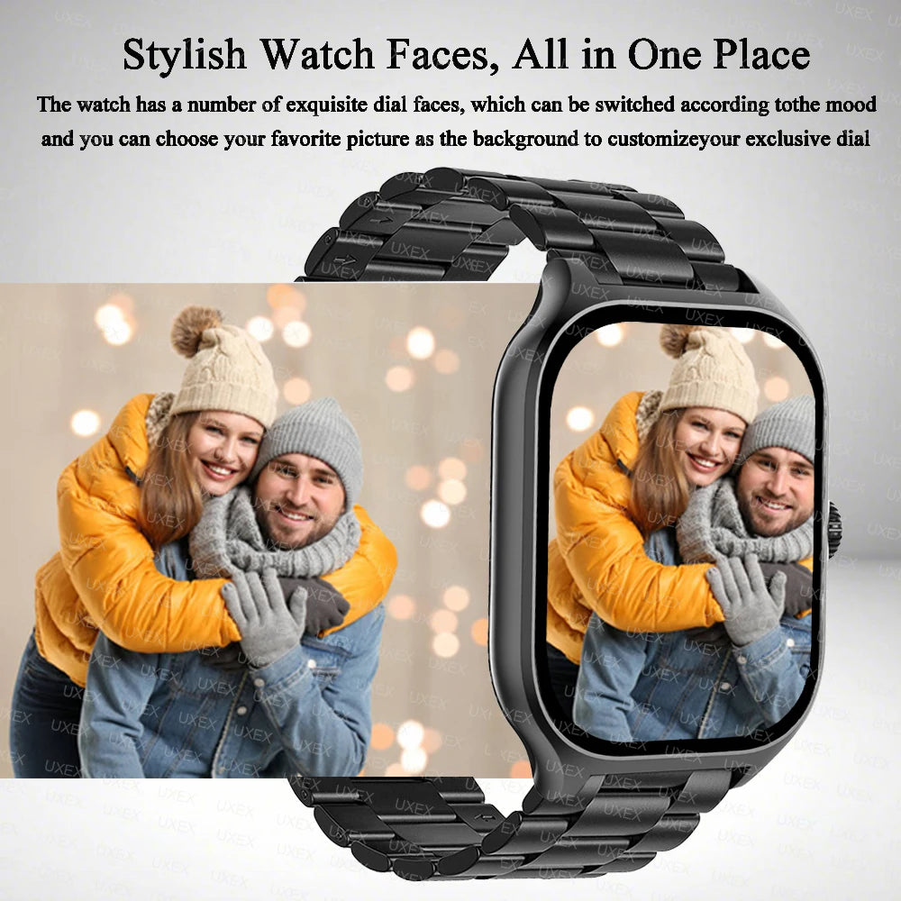 Relógio inteligente mais das mulheres dos homens mais tela de toque completa esportes fitness relógio bluetooth chamada android telefone digital multidial smartwatch