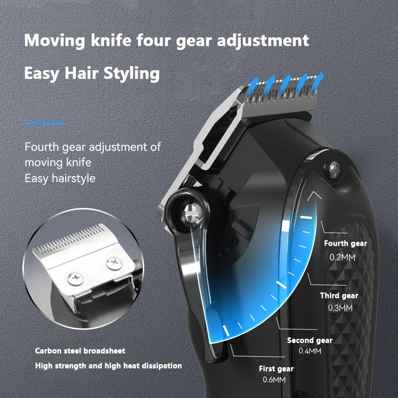 Kemei máquina de cortar cabelo Km-1071 Km-2299 Km-2024 ubs recarregável sem fio aparador de barba poderosa máquina de cortar cabelo elétrica para homem
