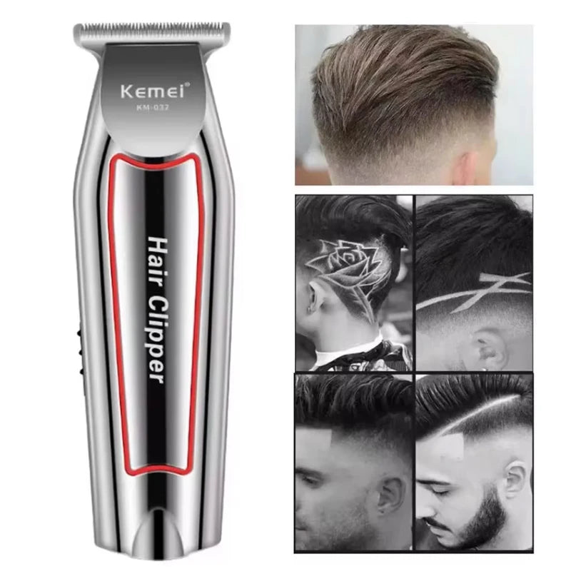 Kemei profissional aparador de cabelo elétrico aparador de barba para homens máquina de cortar cabelo máquina de corte de cabelo kit aliciamento KM-032
